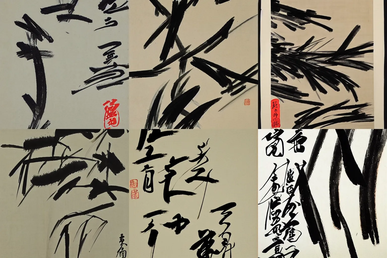 Prompt: artwork by qi baishi,