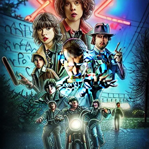 Image similar to Stranger Things 4 with oriental cast