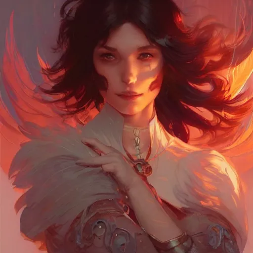 Image similar to P3S Clear, fiery, D&D, fantasy, highly detailed, digital painting, artstation, smooth, sharp focus, illustration, art by artgerm and greg rutkowski and alphonse mucha