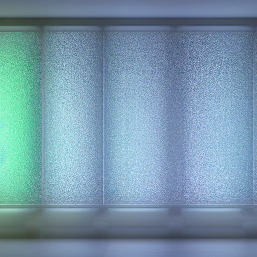 Image similar to translucent walls in abstract space, raytracing, 5 5 mm