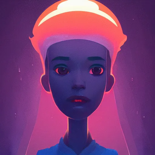 Image similar to face icon stylized minimalist close encounters of the third kind, loftis, cory behance hd by jesper ejsing, by rhads, makoto shinkai and lois van baarle, ilya kuvshinov, rossdraws global illumination