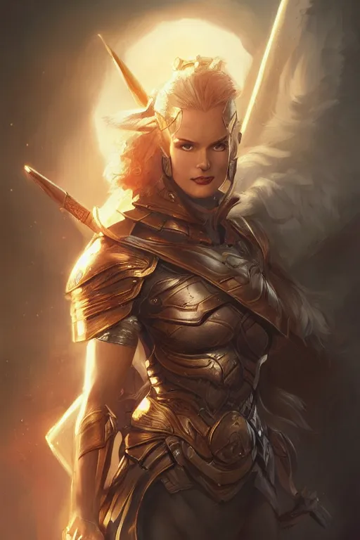 Image similar to amazon valkyrie athena, d & d, fantasy, portrait, highly detailed, headshot, digital painting, trending on artstation, concept art, sharp focus, illustration, art by artgerm and greg rutkowski and magali villeneuve