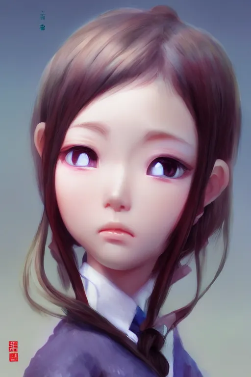 Prompt: 3d dark infrared octane render concept art by D. Jun, by Mo Xiang Tong Xiu, by Igarashi Daisuke, beauty anime schoolgirl stand among japan cottages. with cute detailed face in Japanese school clothes. cute face. dramatic light, trending on artstation, oil painting.