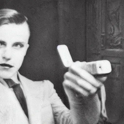 Image similar to 1930 selfie