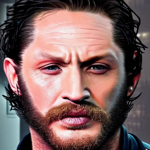 Image similar to tom hardy as wolverine 4 k detailed super realistic