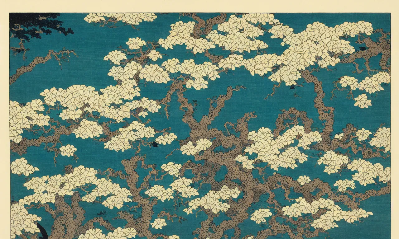 Image similar to hervey bay, painting by hokusai