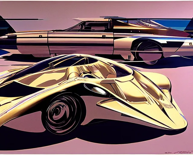 Image similar to syd mead