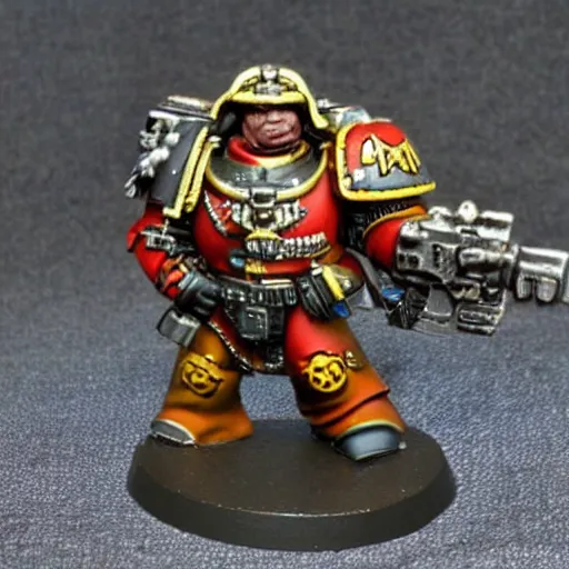 Image similar to winston churchill as a space marine, warhammer 40k, photograph, sharp focus