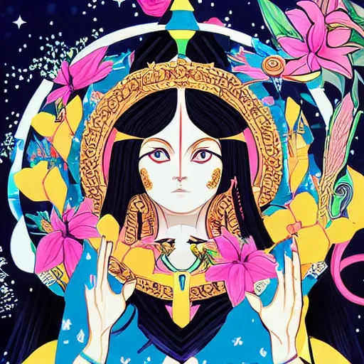 Prompt: hecate goddess, symbolic, super detailed, by tomokazu matsuyama by ilya kuvshinov