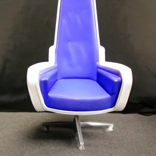 Image similar to futuristic baroque command chair in space ship