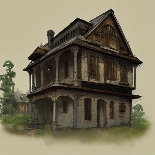 Prompt: a house in the style of Greg Rutkowski