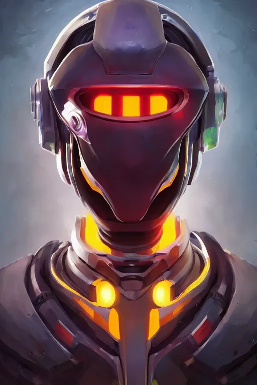 Image similar to epic mask helmet robot ninja portrait stylized as fornite style game design fanart by concept artist gervasio canda, behance hd by jesper ejsing, by rhads, makoto shinkai and lois van baarle, ilya kuvshinov, rossdraws global illumination radiating a glowing aura global illumination ray tracing hdr render in unreal engine 5