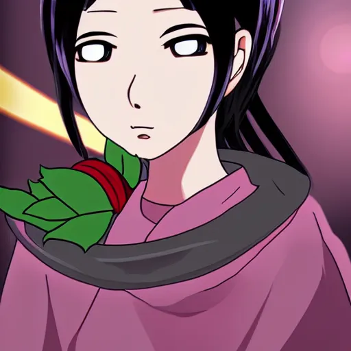 Image similar to a dark nepali woman, anime style