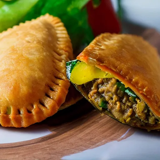 Image similar to close view of a picadillo empanada