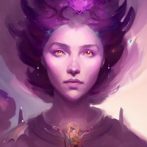 Image similar to a beautiful portrait of a beautiful amethyst sorceress, game of thrones concept art by pete mohrbacher and guweiz and ilya kuvshinov, digital art, highly detailed, intricate, sharp focus, trending on artstation hq, deviantart, unreal engine 5, 4 k uhd image