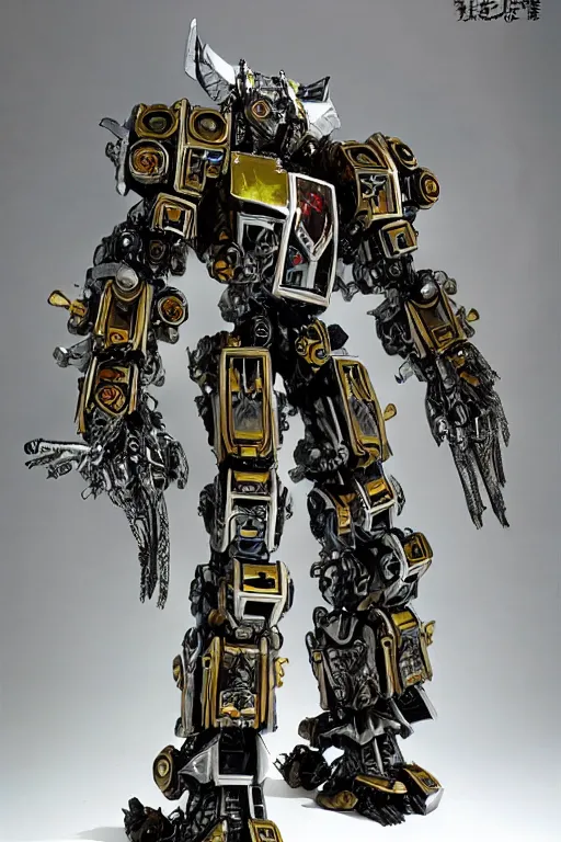 Image similar to cinematic still in machine - warrior - 2, intricate ornate humanoid mecha warrior,