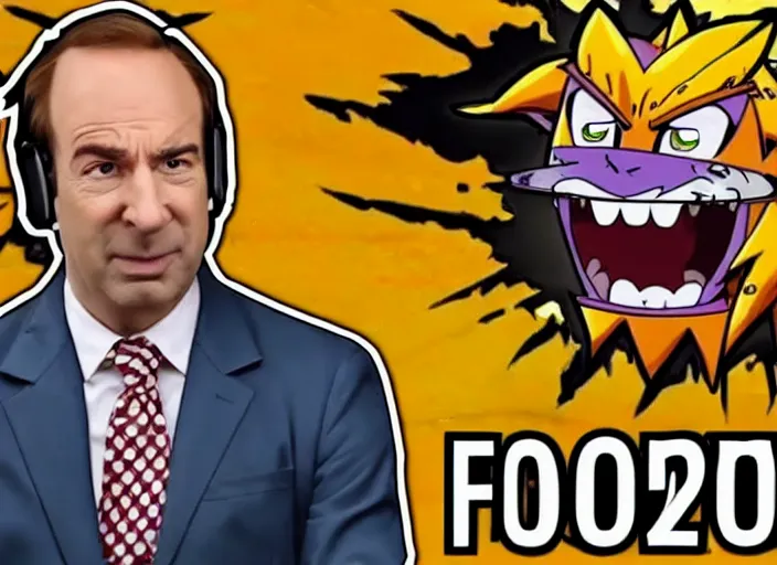 Image similar to youtube reaction video saul goodman reacting to naruto