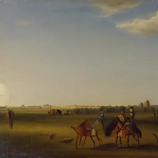 Image similar to a painting in the style of aelbert cuyp.