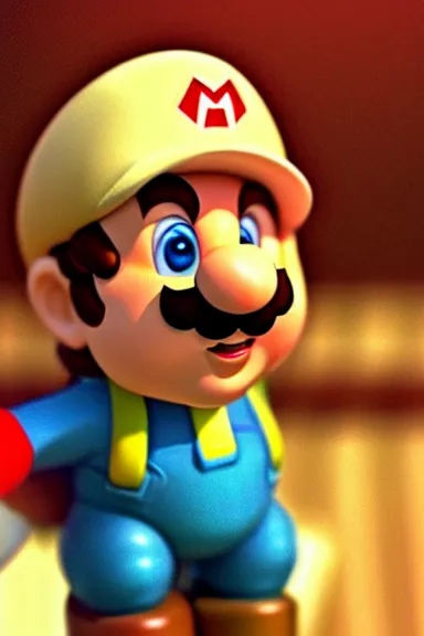 Image similar to “ very very intricate photorealistic photo of a realistic human version of super mario in an episode of game of thrones, photo is in focus with detailed atmospheric lighting, award - winning details ”