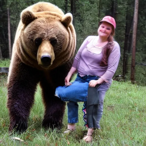 Image similar to real photo of marsha and the bear