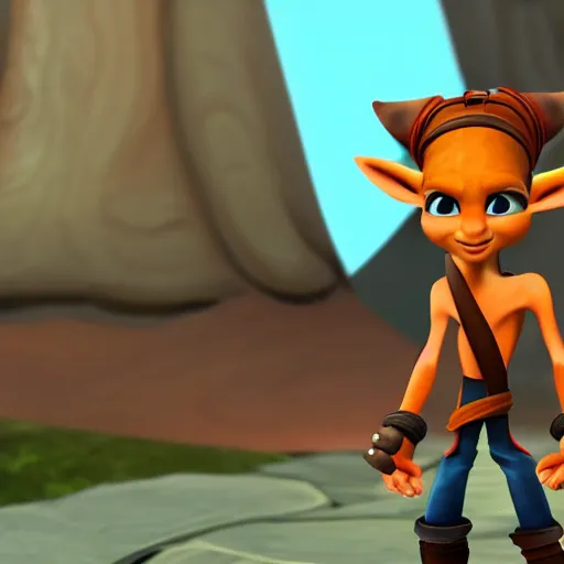 Image similar to jack from jack and daxter stoic dark