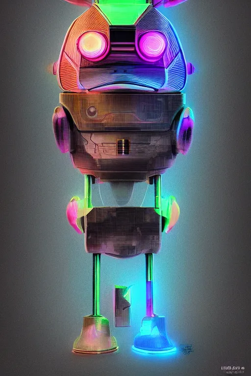 Image similar to robot duck concept portrait, 3 d fractal metallic ceramic neon lcd, detailed, sharp focus, pastel, intricate, realistic, smooth, volumetric lighting, digital painting, by miyazaki