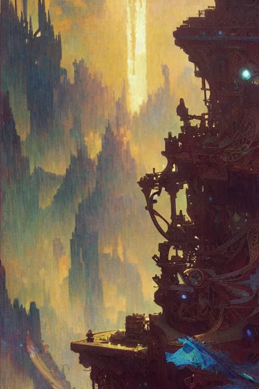 Prompt: atlantis, painting by gaston bussiere, craig mullins, greg rutkowski, alphonse mucha