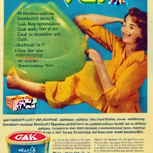 Image similar to advertisement for GAK, GAK advert