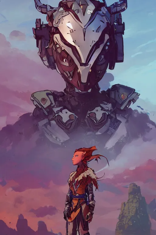 Image similar to combination suit armor aloy horizon forbidden west horizon zero dawn robot ninja mask helmet backpack tribal, art gta 5 comics, official fanart behance hd artstation by jesper ejsing, by rhads, makoto shinkai and lois van baarle, ilya kuvshinov, ossdraws radiating a glowing aura cgi rtx 2 0 2 2