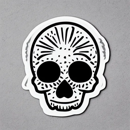 Image similar to cute skull sticker