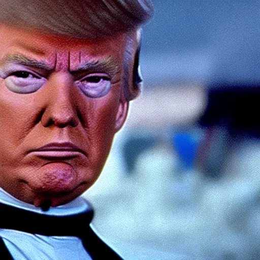 Image similar to donald trump in star wars a new hope cinematic