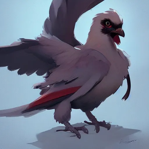 Prompt: Pidgeotto ,Greg rutkowski, Trending artstation, cinematográfica, digital Art