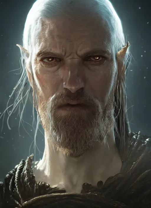 Prompt: one - eyed peasant, ultra detailed fantasy, elden ring, realistic, dnd character portrait, full body, dnd, rpg, lotr game design fanart by concept art, behance hd, artstation, deviantart, global illumination radiating a glowing aura global illumination ray tracing hdr render in unreal engine 5