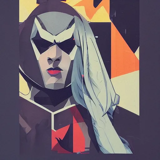 Image similar to Batman profile picture by Sachin Teng, asymmetrical, Organic Painting , Matte Painting, geometric shapes, hard edges, graffiti, street art:2 by Sachin Teng:4