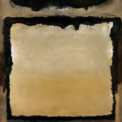 Prompt: mud, smashed cement and spattered black oil, by mark rothko