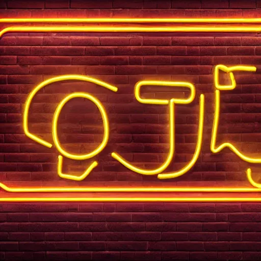 Prompt: neon sign light Buddha, neon tube Buddha, brick background, octane render, high definition
