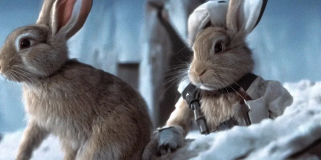 Image similar to a rabbit in the movie star wars empire strikes back screenshot