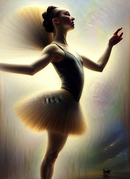 Image similar to giesha prima ballerina by bayard wu, anna podedworna, gaston bussiere, greg rutkowski