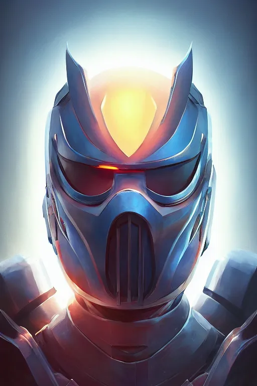 Image similar to epic mask helmet robot ninja portrait stylized as fornite style game design fanart by concept artist gervasio canda, behance hd by jesper ejsing, by rhads, makoto shinkai and lois van baarle, ilya kuvshinov, rossdraws global illumination radiating a glowing aura global illumination ray tracing hdr render in unreal engine 5