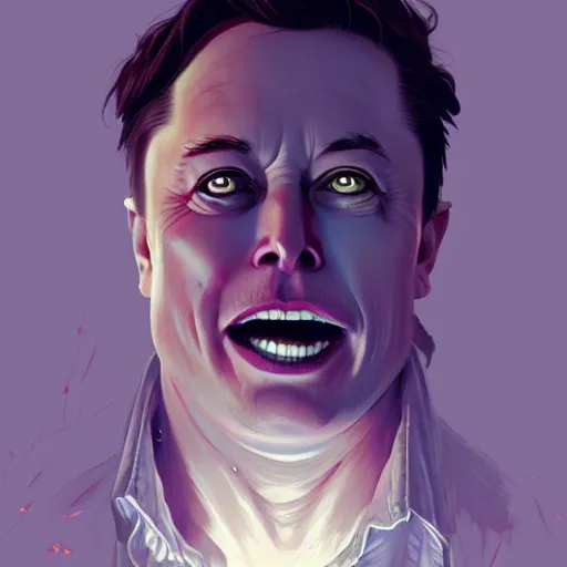 Prompt: elon musk ( 1 9 8 7 ), horror, game design fanart by concept artist gervasio canda, behance hd by jesper ejsing, by rhads, makoto shinkai and lois van baarle, ilya kuvshinov