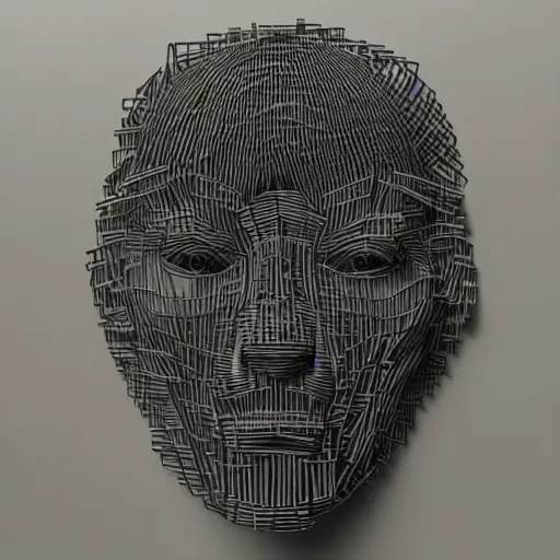 Image similar to human made of rubber bands, album cover art, extremely detailed