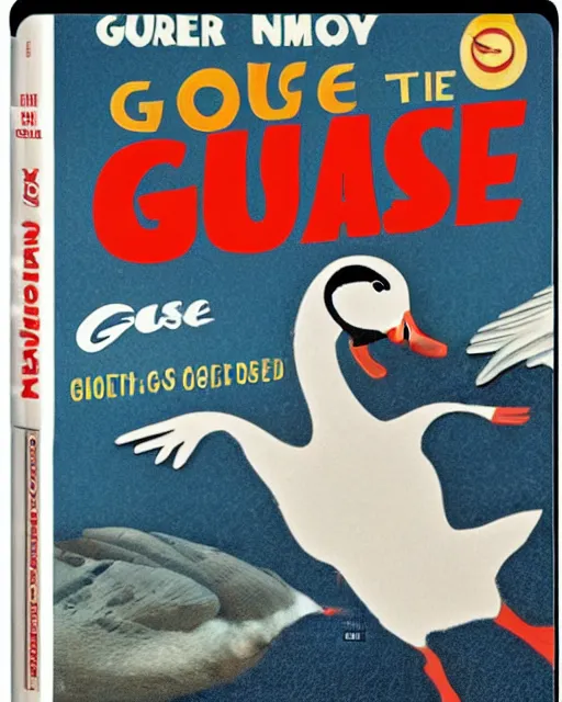 Prompt: 'Goose on the Loose!' blu-ray DVD case still sealed in box, ebay listing