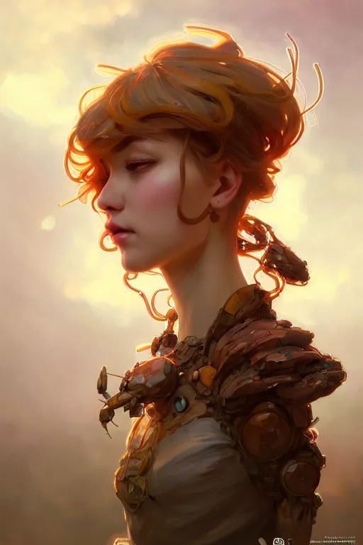 Image similar to clear portrait of a tiny cute bacteria concept charakter, cottagecore!!, background hyper detailed, character concept, full body, dynamic pose, intricate, elegant, highly detailed, digital painting, artstation, concept art, smooth, sharp focus, illustration, art by artgerm and greg rutkowski and alphonse mucha