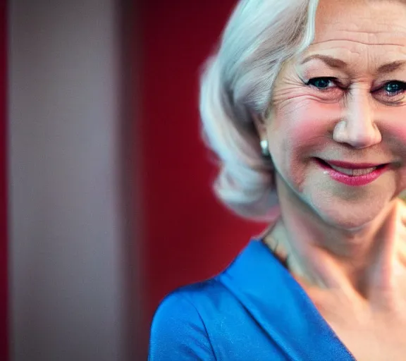 Prompt: Helen Mirren as a cartoon character in Lego Star Wars; f/1.4; 90mm