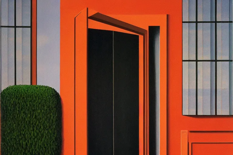 Prompt: the door by rene magritte, detailed painting, hd, hq, high resolution, high detail, 4 k, 8 k