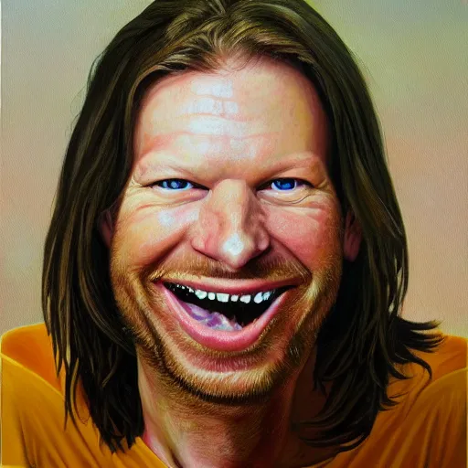 Prompt: aphex twin portrait, oil painting