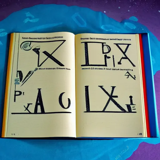 Image similar to textbook page describing an alien alphabet