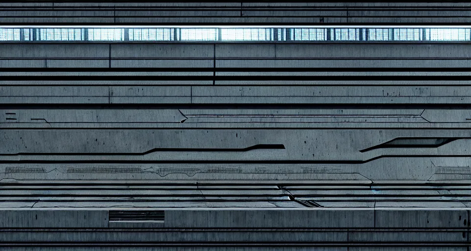 Prompt: a flat wall texture of an industrial scifi wall inspired by the matrix, star wars, ilm, beeple, star citizen halo, mass effect, starship troopers, elysium, the expanse, high tech industrial, Artstation Unreal