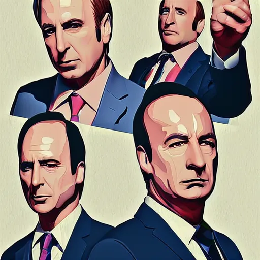 Prompt: better call Saul digital art