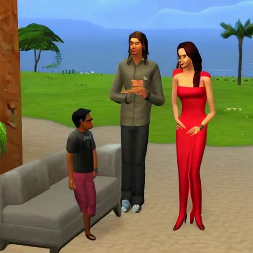 Image similar to angelina jolie in the sims
